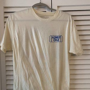 SUPERYAKI ADMIT ONE MOVIES BY YOURSELF CLUB MEDIUM T-SHIRT